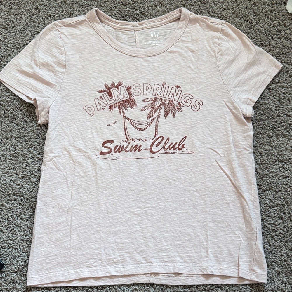 GAP Light Pink Palm Springs Tee